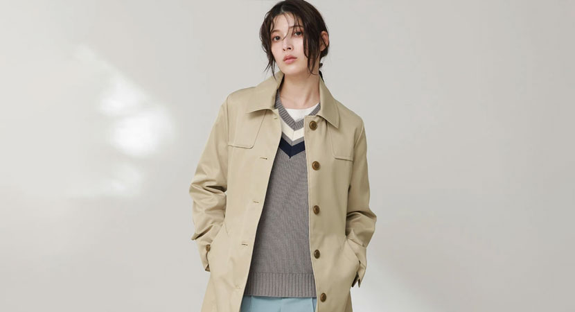 春アウター トレンチコート