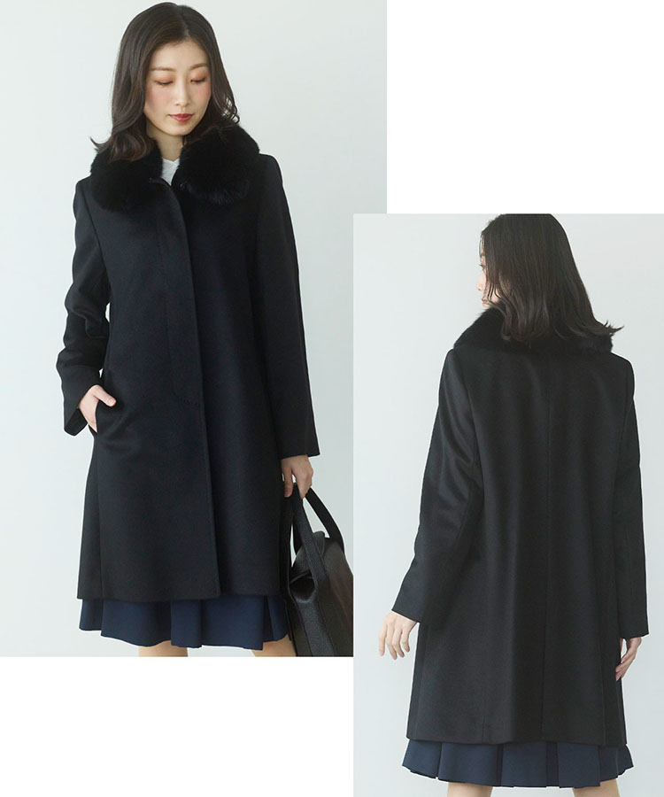 ゆったり 大きめ カシミヤコート