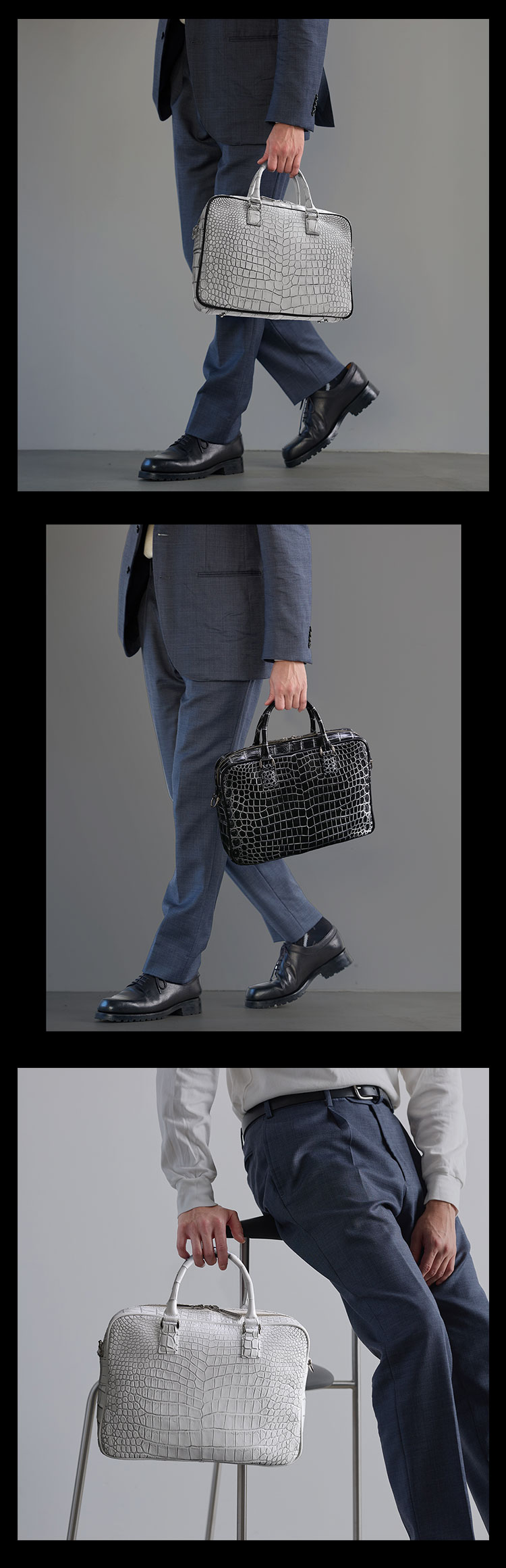 クロコダイル2wayビジネスバッグ日本製