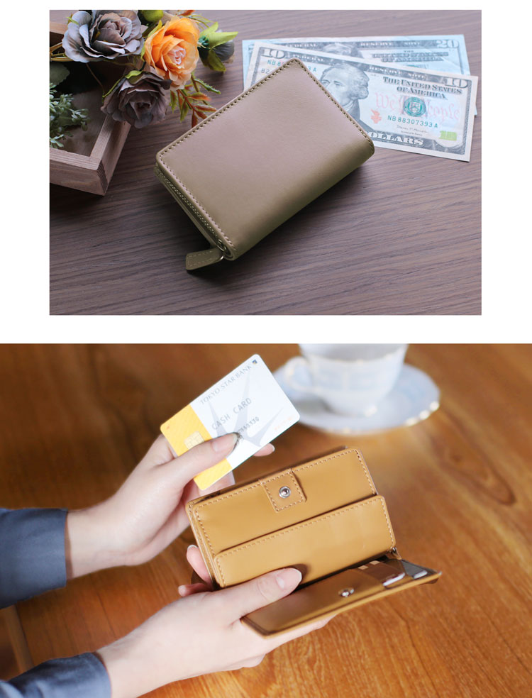 牛革 キーケース 財布 スマートキー 一体型