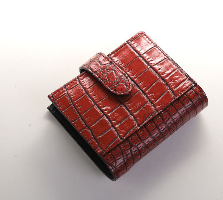 日本製クロコダイル多機能折り財布