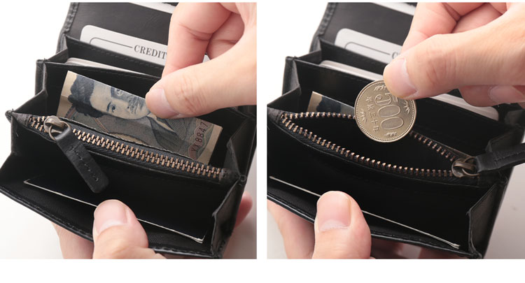 本革 財布 カードケース コンパクト ゴート レザー 小さい