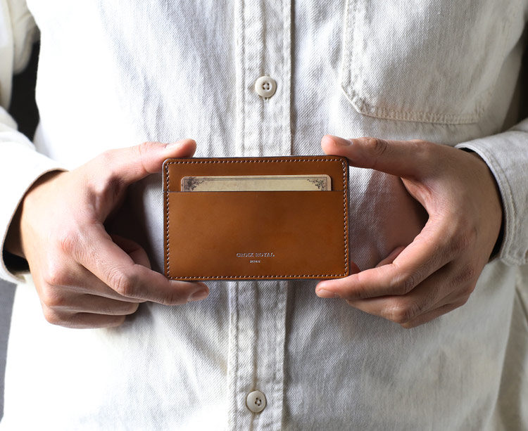 コードバン 薄型 カードケース メンズ 日本製 ICカード インナーカード