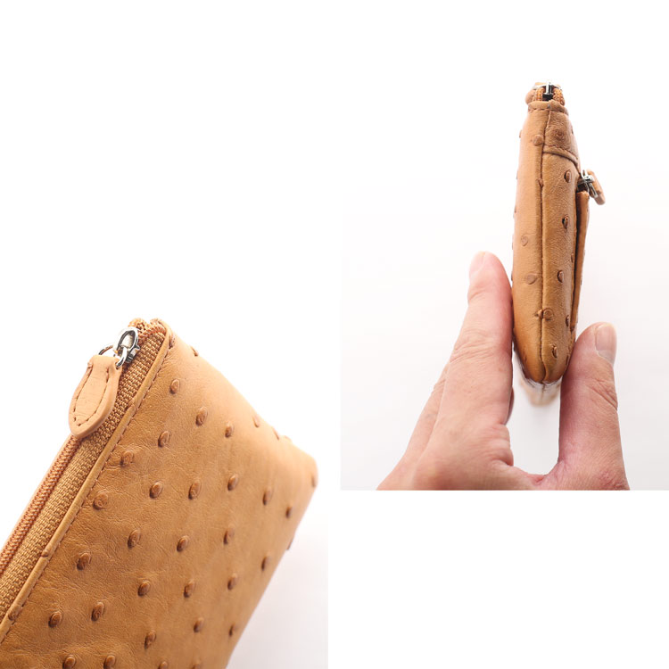 薄型で携帯に便利なオーストリッチ薄型財布