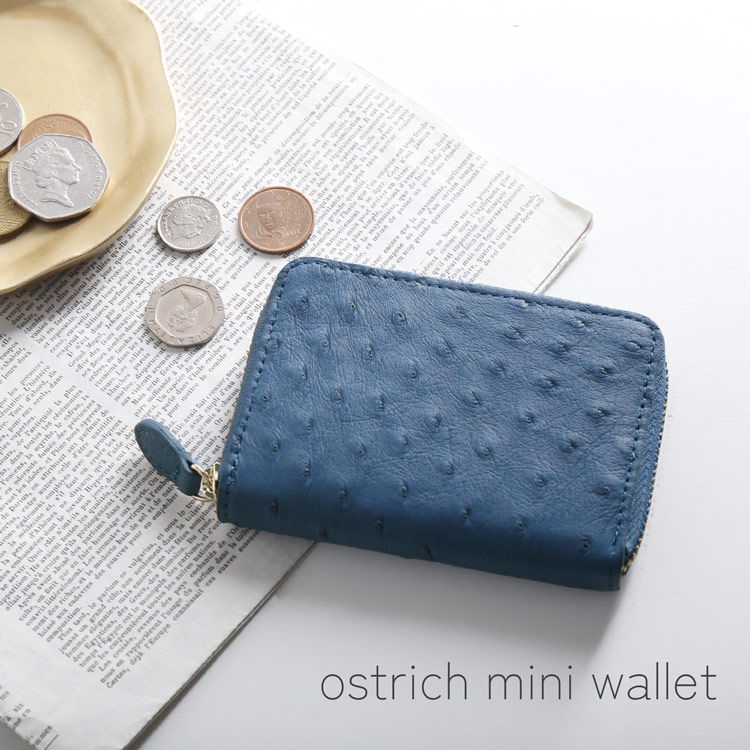 ミニ財布 小さい 財布 サイフ ミニウォレット 小銭入れ コインケース ブルー 青