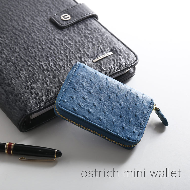 ミニ財布 小さい 財布 サイフ ミニウォレット 小銭入れ コインケース ブルー 青