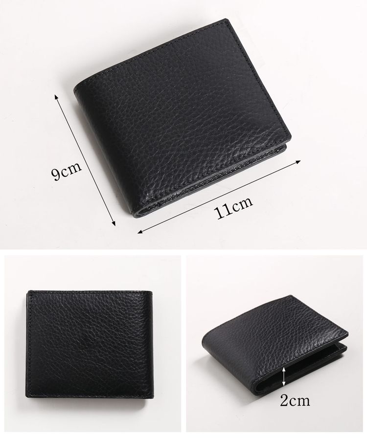 ベジタブルタンニン 鞣し イタリアンレザー 日本製 二つ折り 財布 ミニマル ウォレット サステナブル
