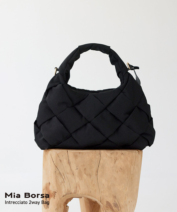 Mia Borsa ナイロン メッシュ バッグ イントレチャート 2WAY 軽量