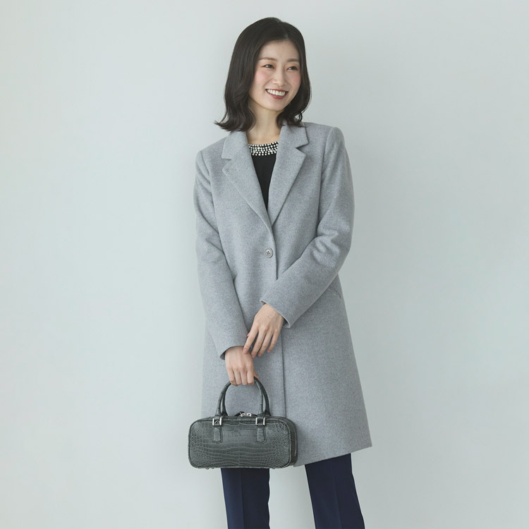 クロコダイル マット加工 2way ハンドバッグ