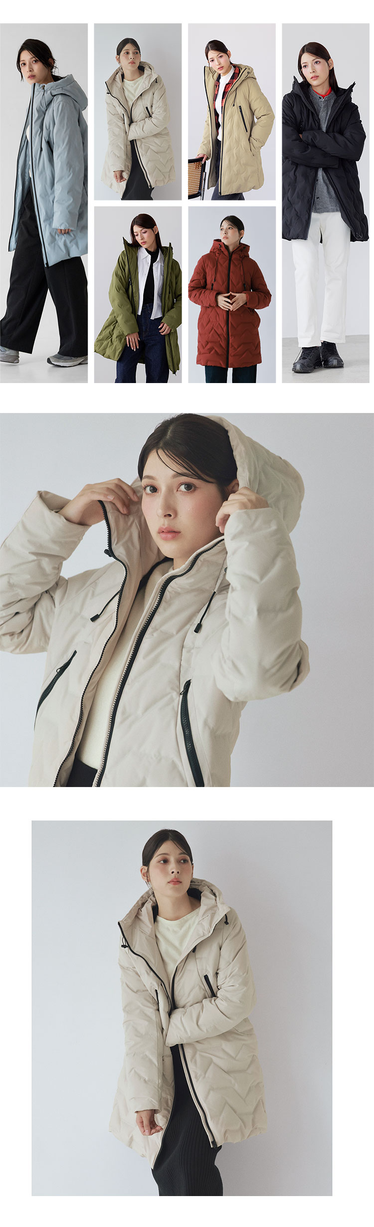 Filomoシームレスダウンコートダウン80%