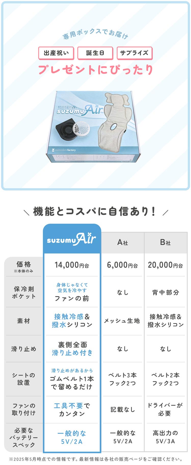 ベビーカー ファン付き ファンシート ファンクッション 熱中症対策 暑さ対策