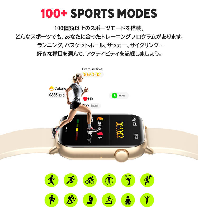edewwear スマートウォッチ 運動管理にぴったり