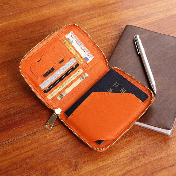 クロコダイル マット ラウンドファスナー 多機能財布 オーガナイザー カードケース