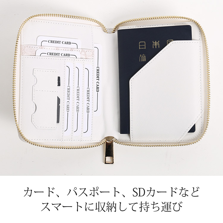 ヒマラヤクロコダイル マット ラウンドファスナー 多機能財布 オーガナイザー カードケース