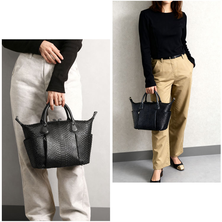 ダイヤモンドパイソン 2WAY ハンドバッグ