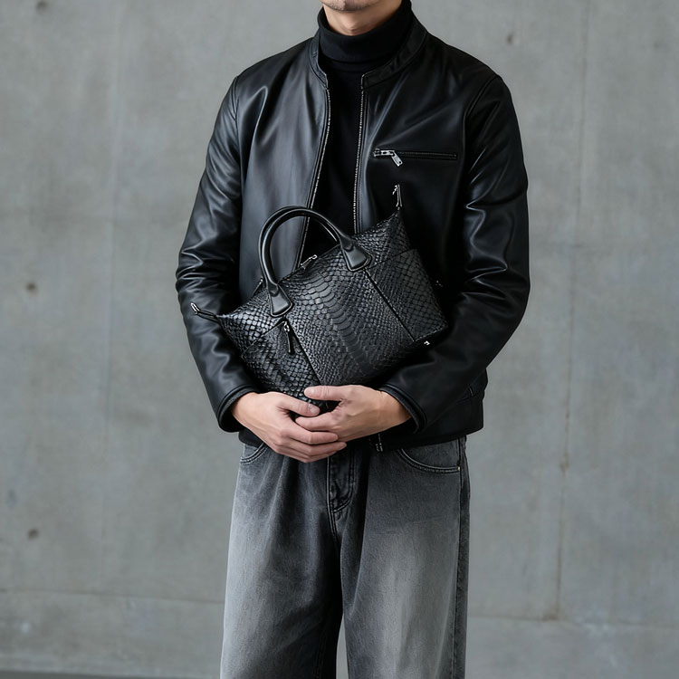 ダイヤモンドパイソン 2WAY ハンドバッグ