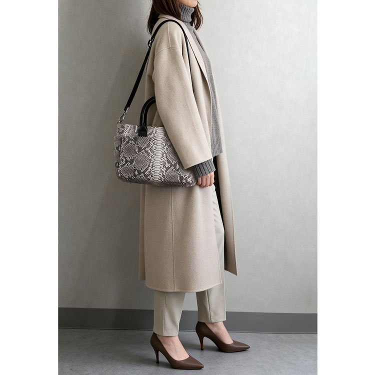 ダイヤモンドパイソン 2WAY ハンドバッグ