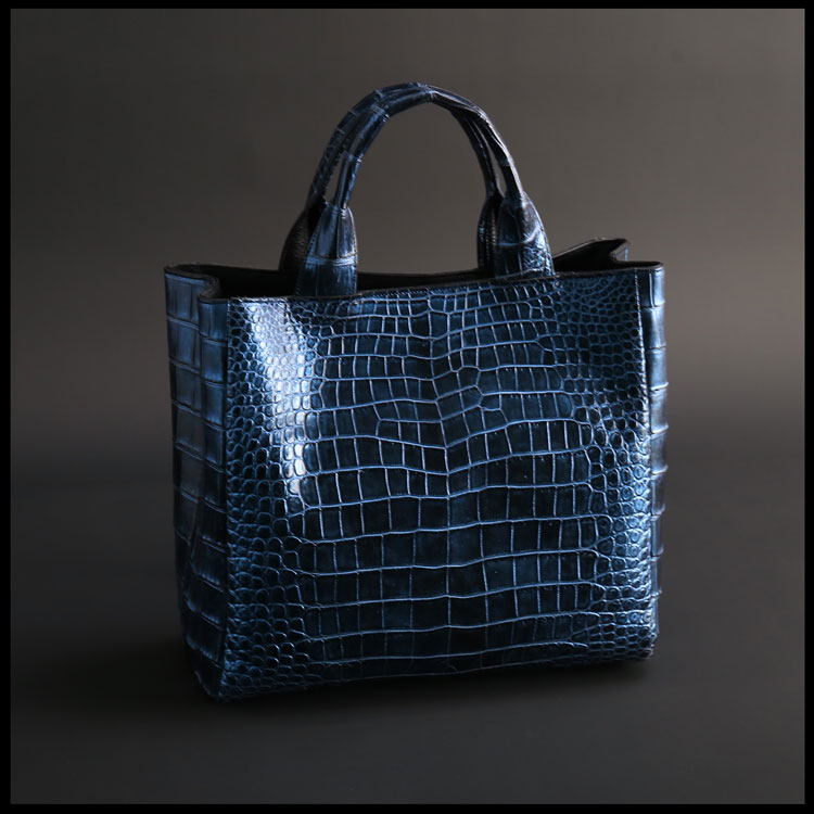 日本製クロコダイルトートバッグ