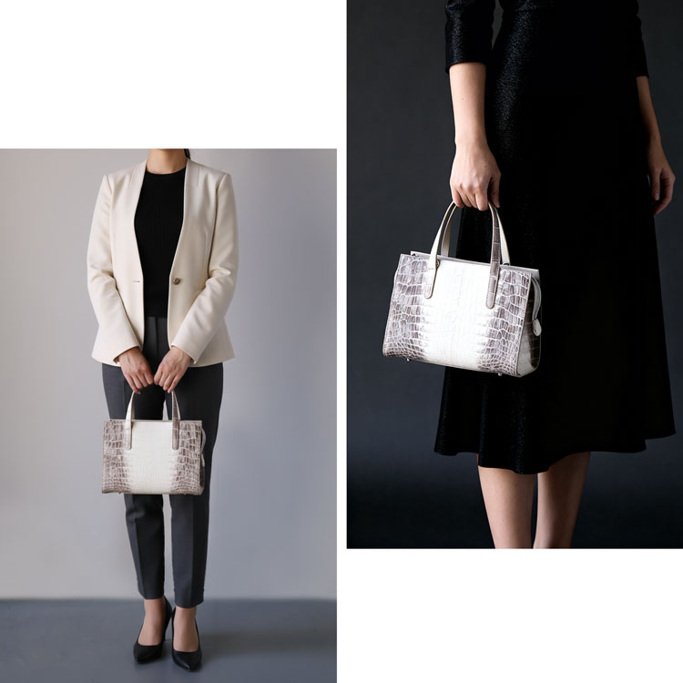 ヒマラヤクロコダイル2wayハンドバッグ