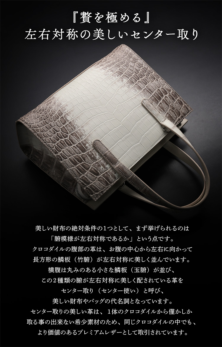 センター取りのナイルクロコダイルをヒマラヤクロコダイルとして使用