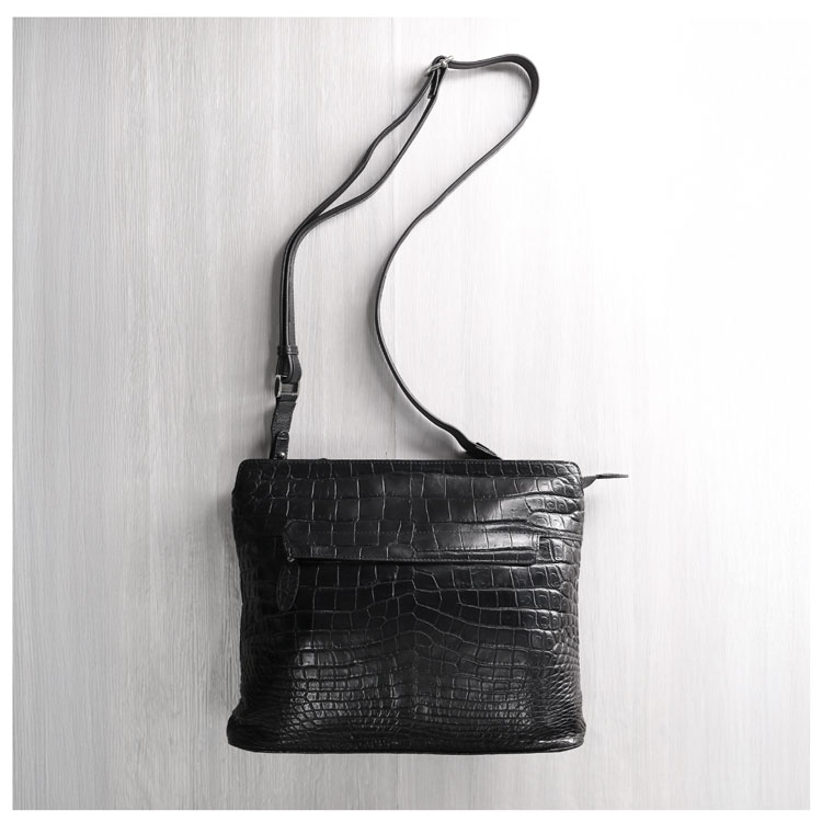 ナイルクロコダイル ショルダーバッグ