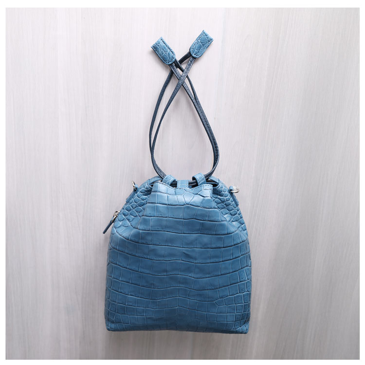 ナイルクロコダイル2way巾着バッグ