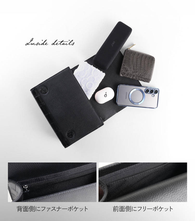 クロコダイルメンズバッグ