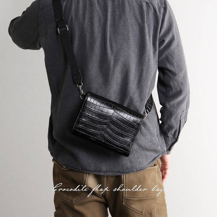 クロコダイルショルダーバッグ