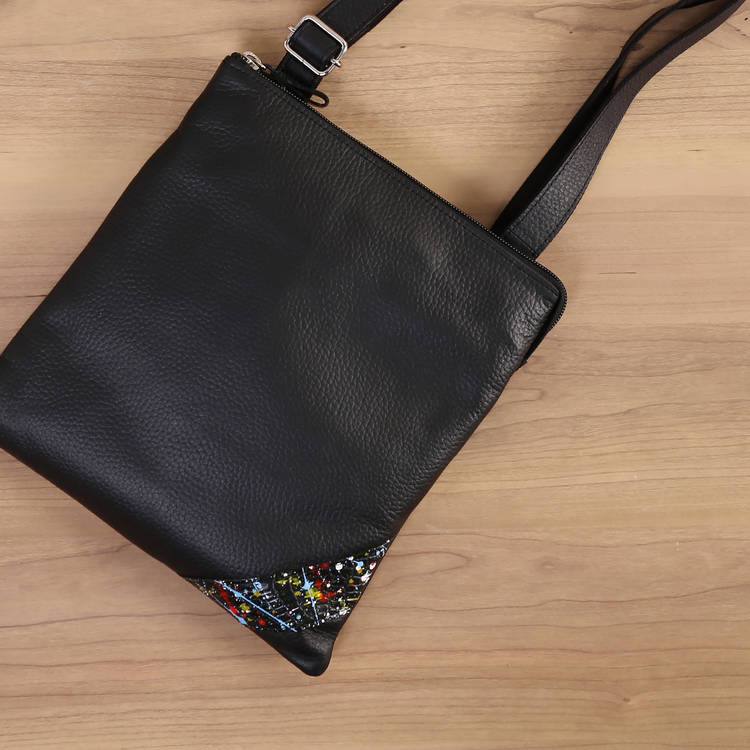 Jamale牛革＆クロコダイルショルダーバッグ日本製