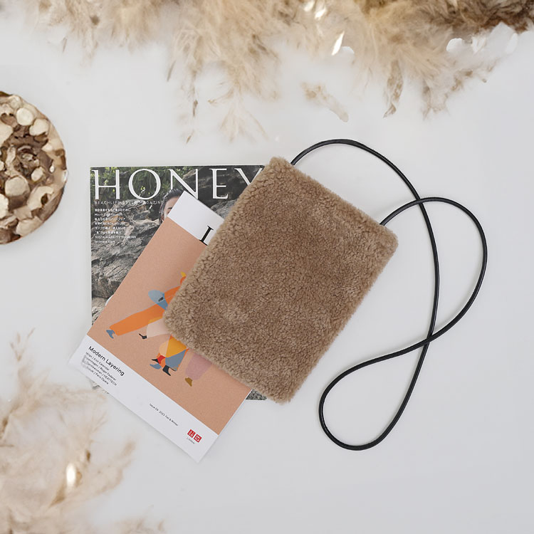 ファーバッグ ショルダー エコファー 斜めがけ バッグ レディース ムートン風 フェイク