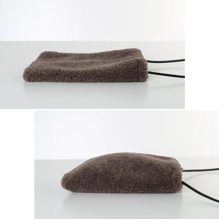 ファーバッグ ショルダー エコファー 斜めがけ バッグ レディース ムートン風 フェイク