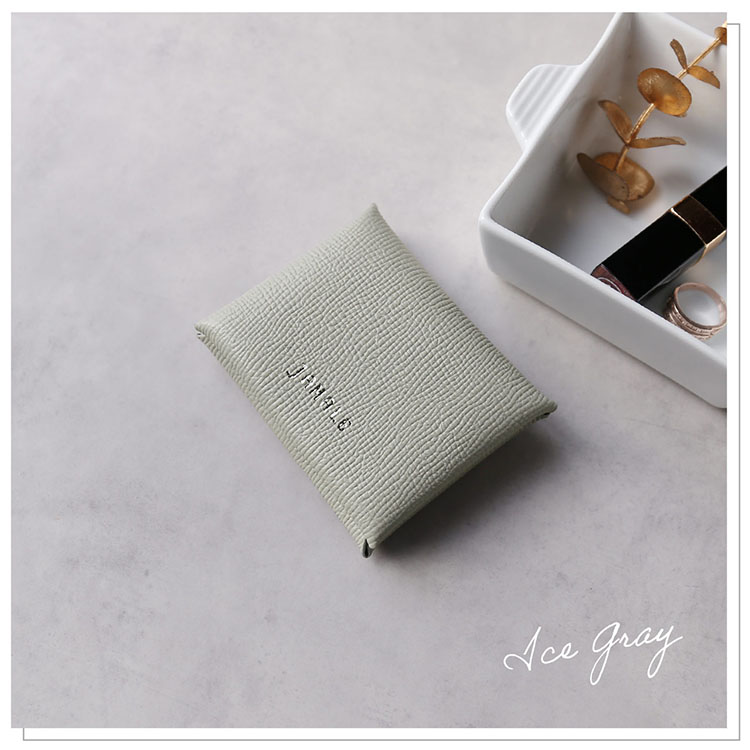 グレー 本革 おしゃれ コインケース