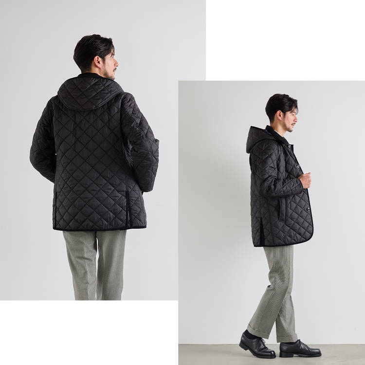 メンズ 中綿ダウンコート キルティングコート