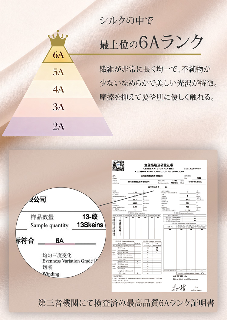 シルク 100% ナイトキャップ
