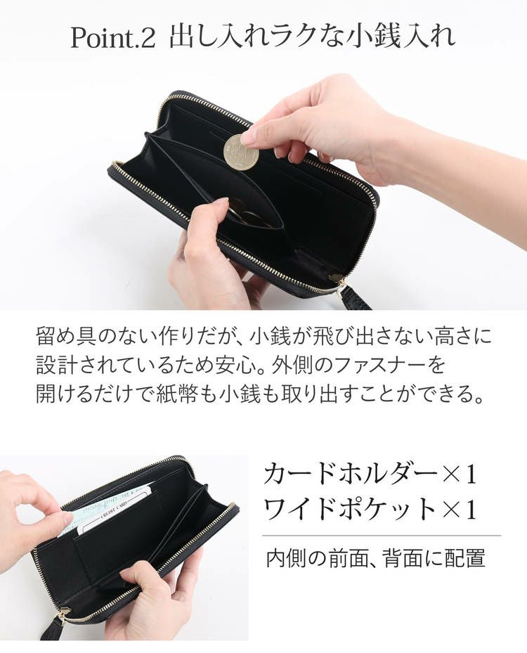 doobLondonドゥーブロンドンコードバンラウンドジップ長財布メンズ馬革薄型スリム