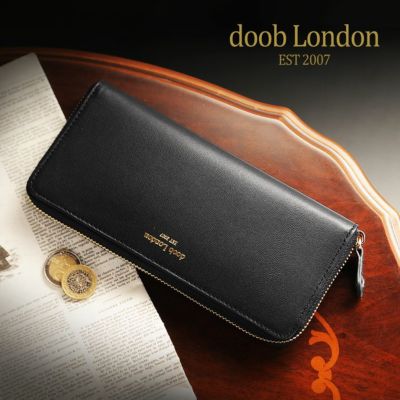 doob London 財布 メンズ 長財布 本革 ラウンドファスナー