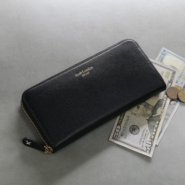 メンズ長財布ブランドdoobLondonラウンドファスナー