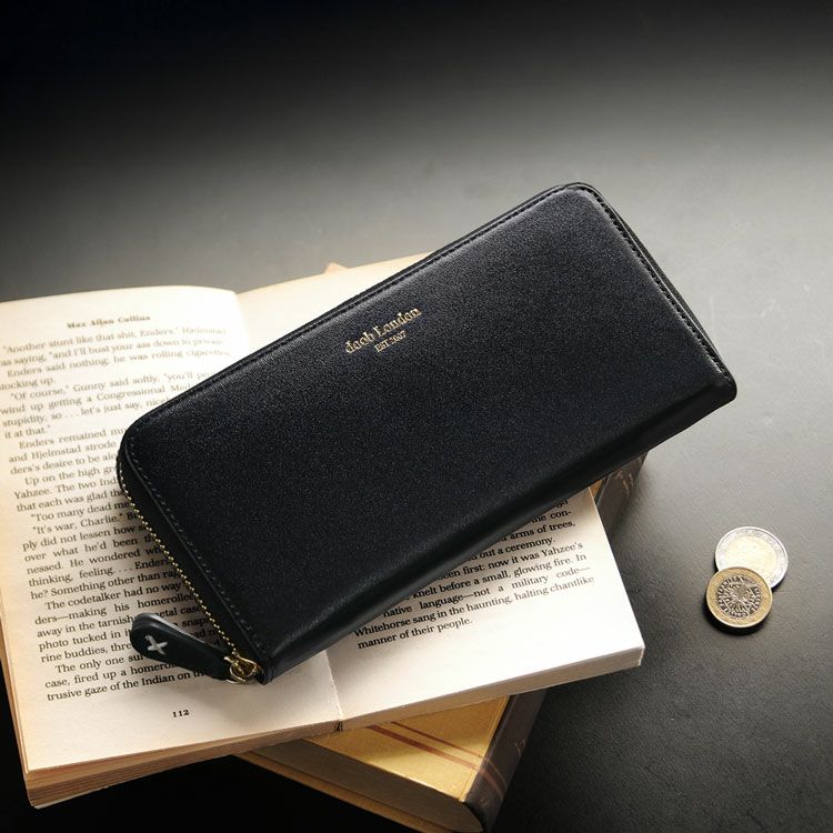 メンズ長財布ブランドdoobLondonラウンドファスナー