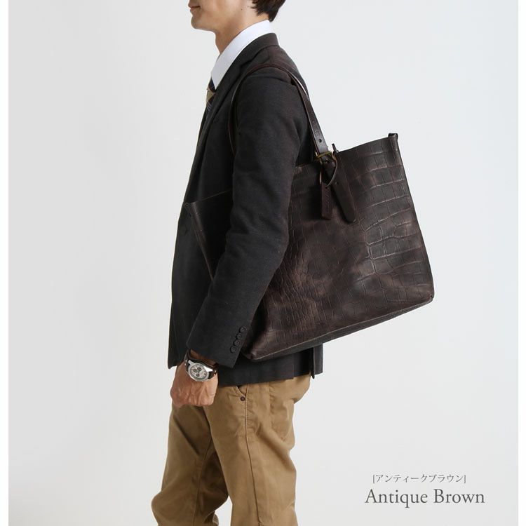 [HALEINE]牛革ヌメ革トートバッグ日本製切りっぱなし