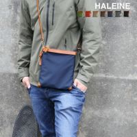 HALEINE日本製ナイロン栃木レザーナイロンサコッシュメンズ