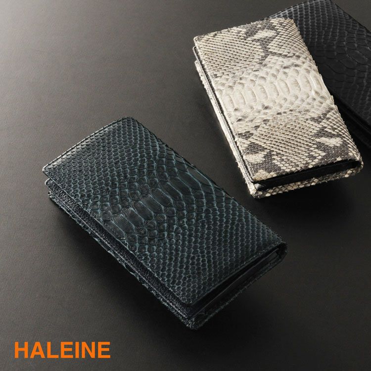 HALEINE[アレンヌ]ダイヤモンドパイソン長財布二つ折束入れ/メンズ(No.06000755-mens-1)