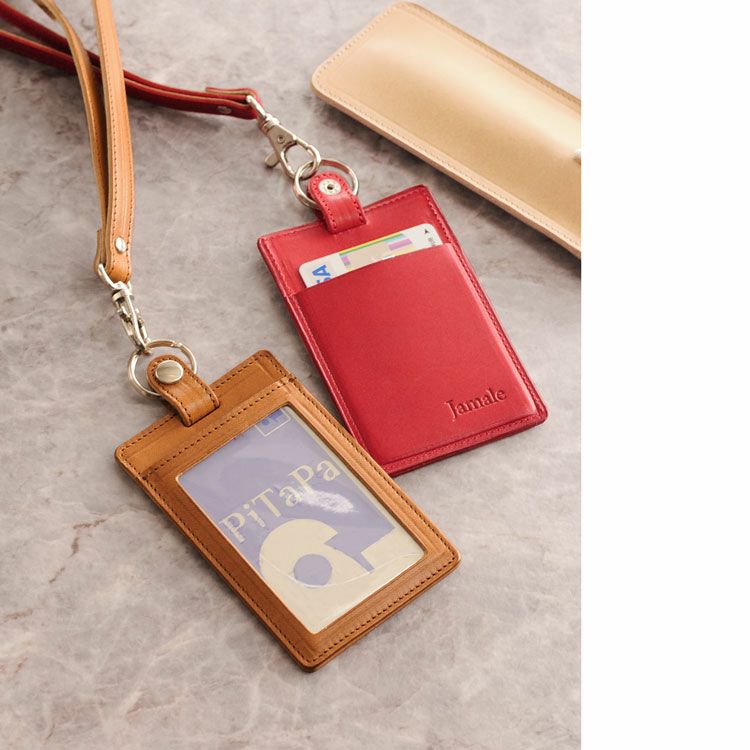 Jamale 栃木レザーIDカードホルダー 楽天市場】【5％オフクーポン】【名入れ 可能】栃木レザー id