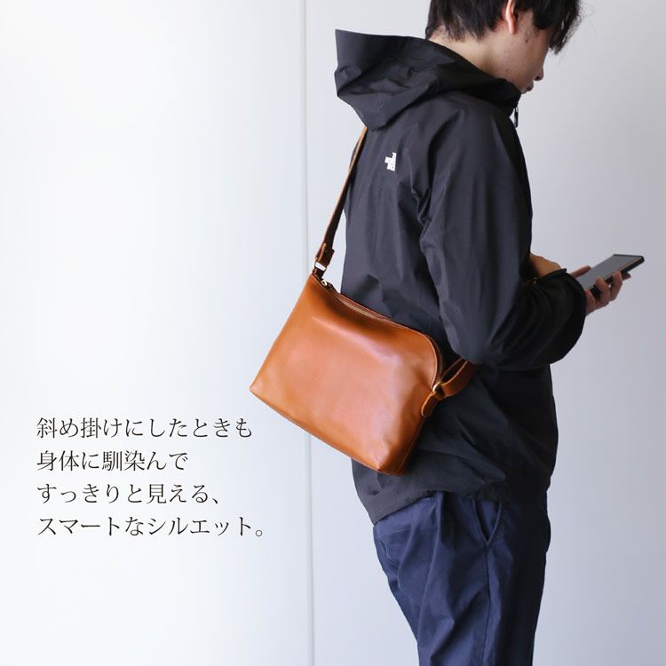 日本製防水レザーショルダーバッグメンズ斜めがけかっこいいブランドJamale本革(No.07000341-mens-1)