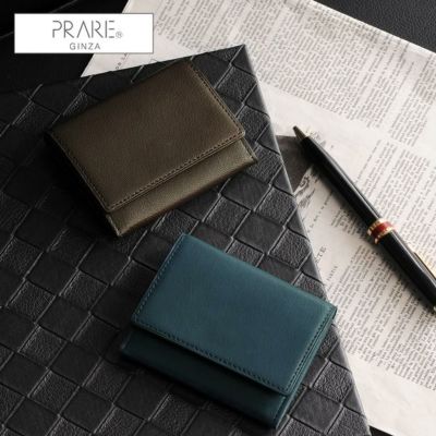 PRAIRIE GINZA 日本製キッドレザー かぶせ 小銭入れ ／レディース