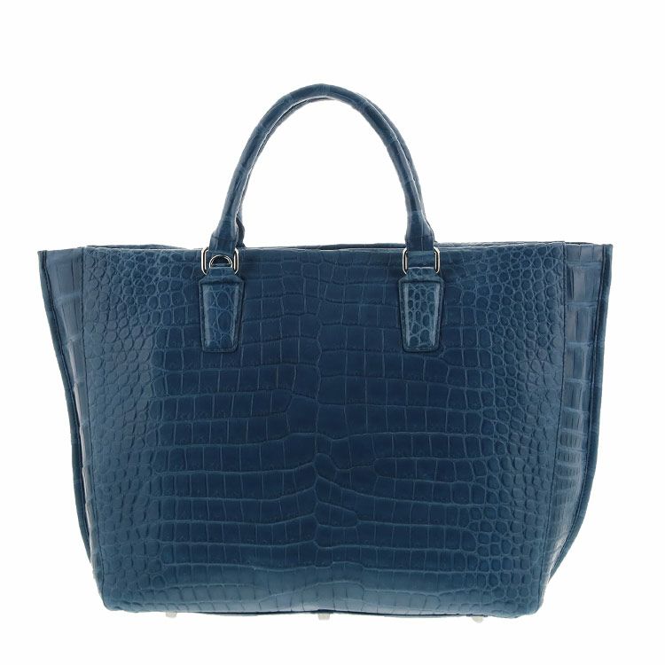 スモール クロコダイル ポロサス トートバッグ マット加工 2WAY メンズ