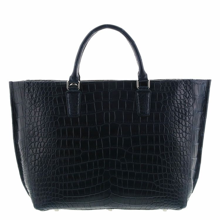 スモール クロコダイル ポロサス トートバッグ マット加工 2WAY メンズ