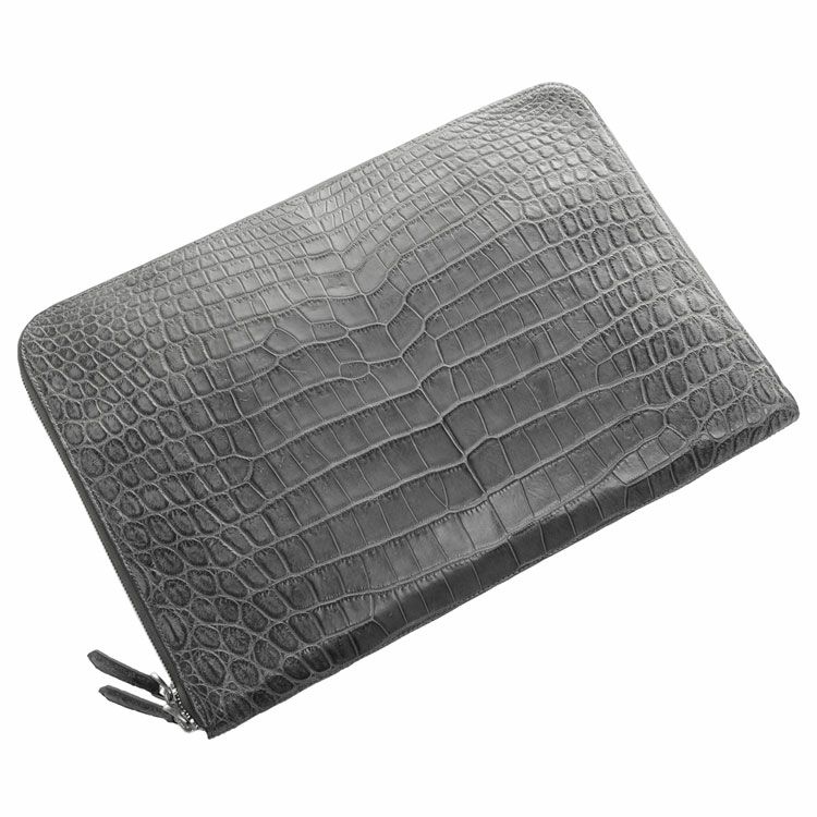 メードインイタリー クロコセンター取り クラッチバック ゴールドショルダーバック メードインイタリー クロコセンター取り クラッチバック ゴールド