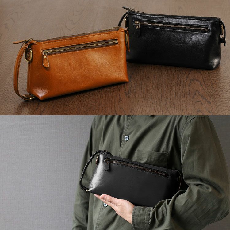 日本製オイルヌメ革2wayバッグショルダーストラップ付き/メンズセカンドバッグメンズバッグ(07000034r)