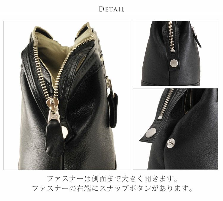 PHILIPE LANGLET ソフトカーフ セカンドバッグ 口枠 / メンズ 日本製 4FB