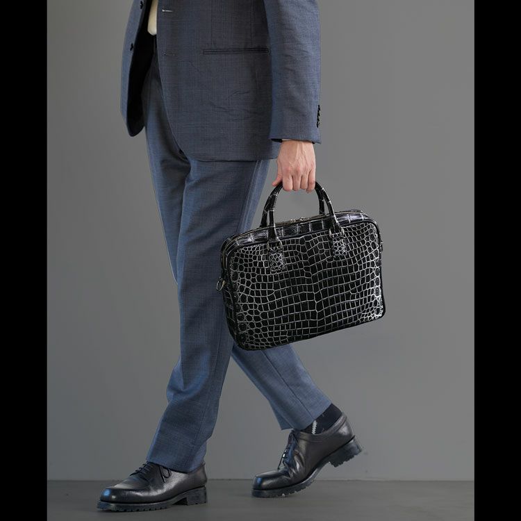 クロコダイル日本製2wayビジネスバッグ